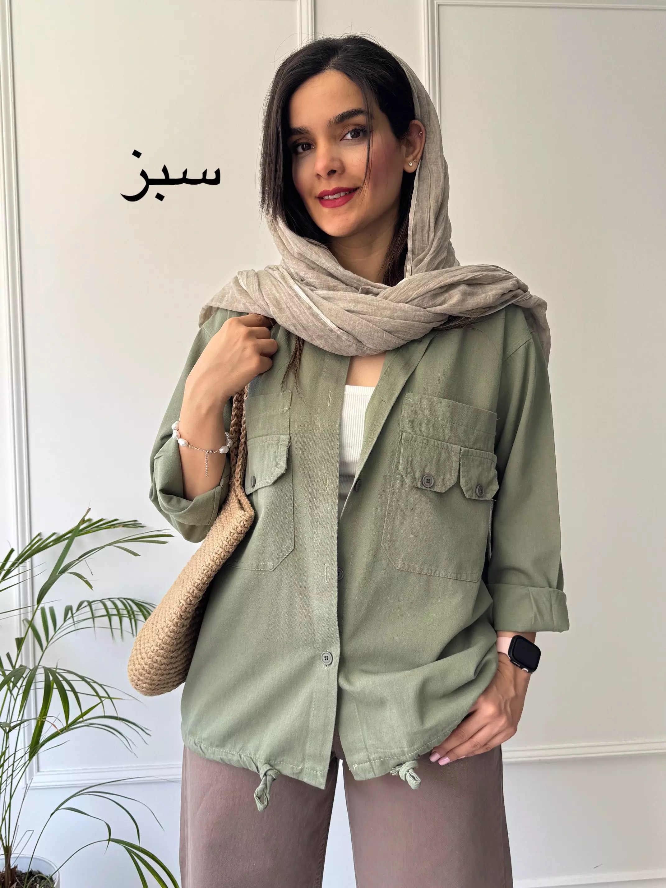 مانتو کتان آسمان